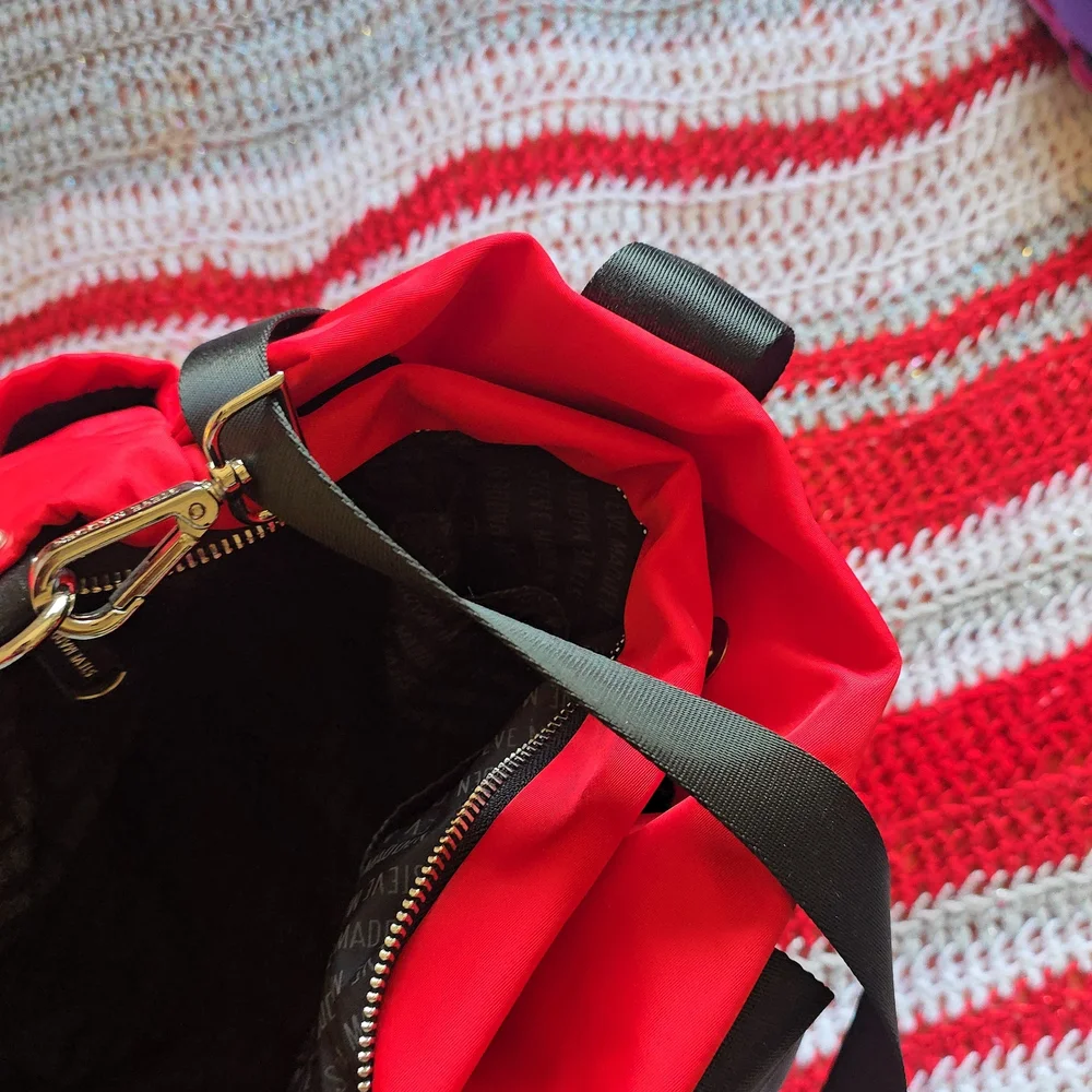 Steve Madden Quilted Bright Red Tote - Picture 5 of 10